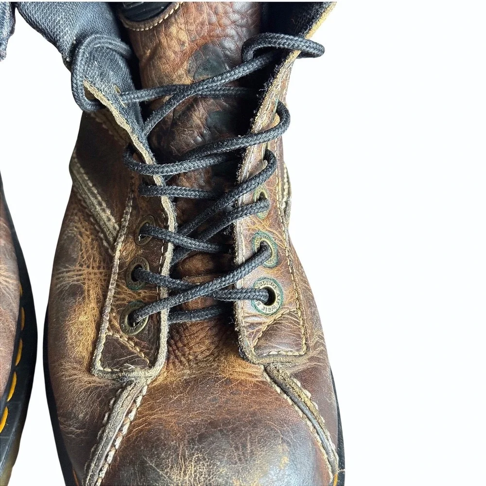 Dr Martens Men's Brown Leather Lace Up‎ Ankle Boots DM632 PC04C Size 9